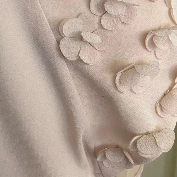 Forever 21 size M beige blouse with embellished sleeves GUC - Picture 5 of 7